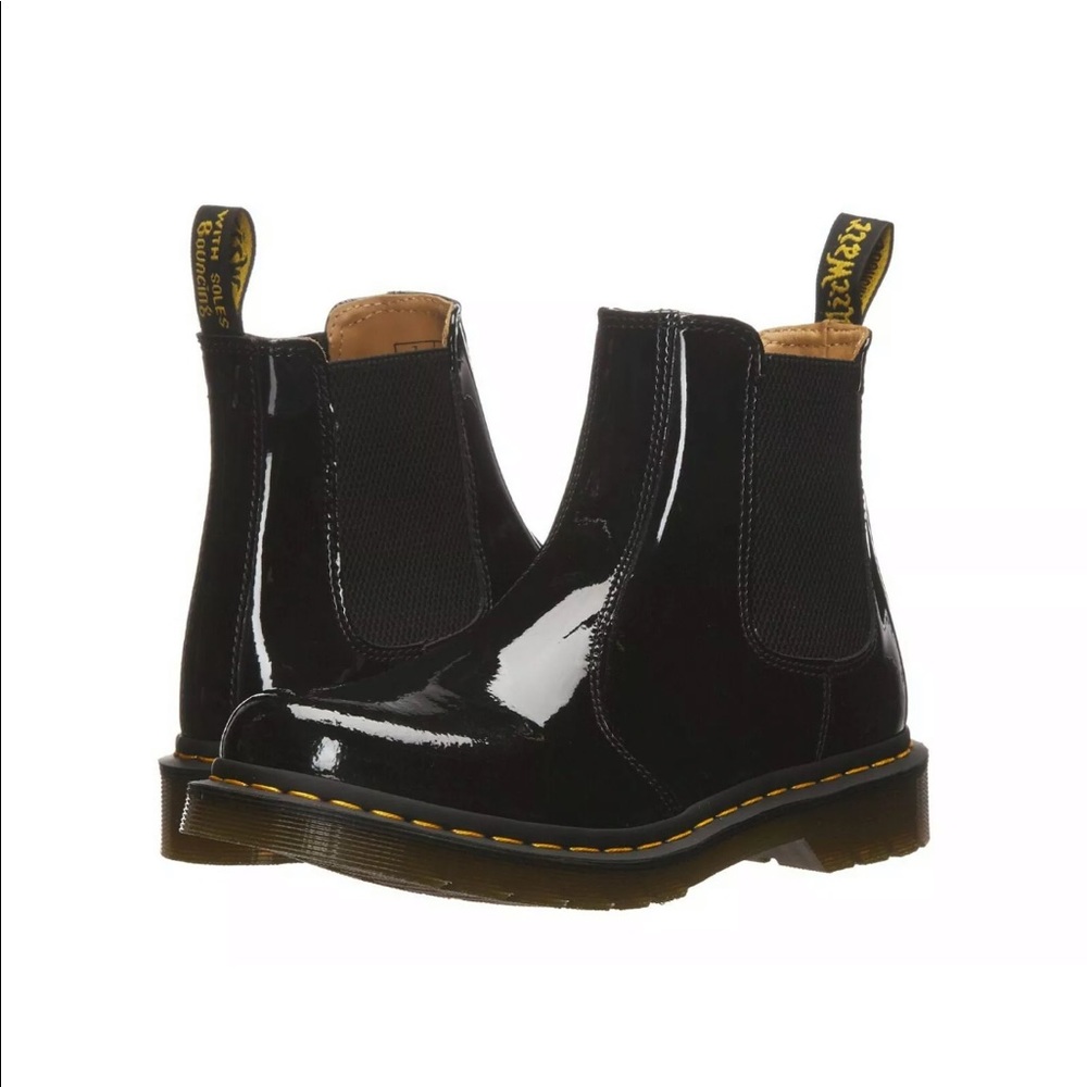 Dr Marten Patent Leather Chelsea Boot 2976 - Picture 6 of 14